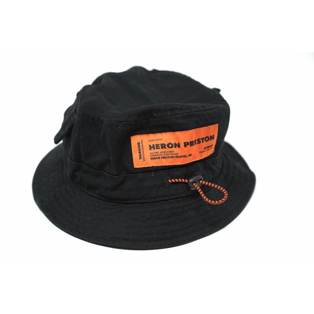 Heron Preston CTNMB Bucket Hat Black – Authentic – Excellent Condition